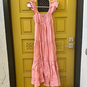 Abercrombie & Fitch Pink Gathered Dress